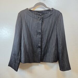 Lafayette 148 New York Charcoal Textured Jacket